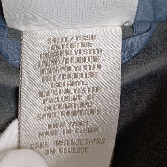 Cinch Vest Mens XL Blue Gray Quilted Puffer Fleece Lined Zip Western Outerwear - Picture 15 of 16